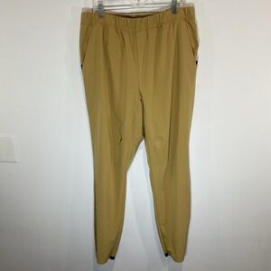 Men's Adidas Axis Elevated AEROREADY Golden Beige Jogger‎ Pants Size XL